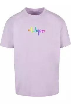 Футболка Merchcode HOPE RAINBOW, светло-фиолетовый