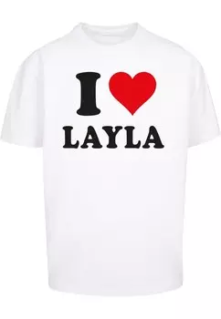Футболка Merchcode I LOVE LAYLA, белый