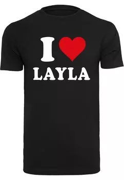Футболка Merchcode I LOVE LAYLA, черный