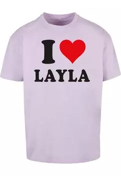 Футболка Merchcode I LOVE LAYLA, лавандовый