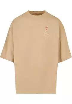 Футболка Merchcode K Heart, темно-бежевый
