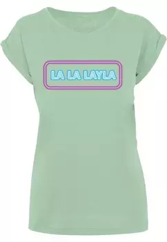 Футболка Merchcode LA LA LAYLA, цвет Mint