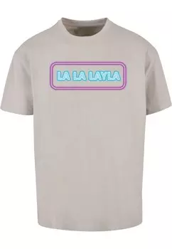 Футболка Merchcode LA LA LAYLA, серый