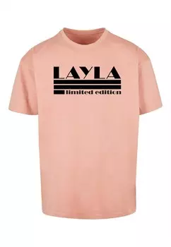 Футболка Merchcode LAYLA, бежевый
