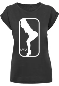 Футболка Merchcode LAYLA DANCE, антрацит
