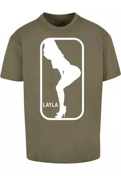 Футболка Merchcode LAYLA DANCE, оливковый