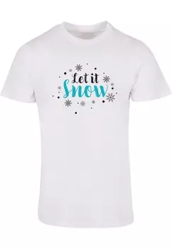 Футболка Merchcode LET IT SNOW, белый