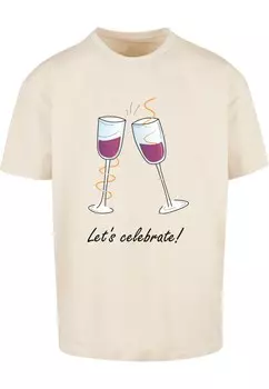 Футболка Merchcode LETS CELEBRATE, песочный