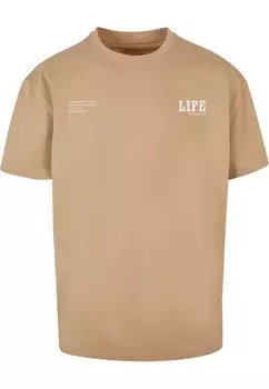 Футболка Merchcode Life, цвет Brocade/Cappuccino