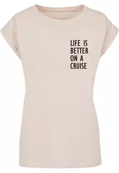 Футболка Merchcode LIFE IS BETTER, белый