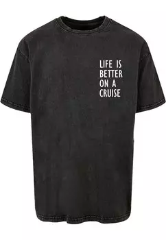Футболка Merchcode LIFE IS BETTER, черный