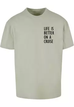 Футболка Merchcode LIFE IS BETTER, цвет Pastel Green