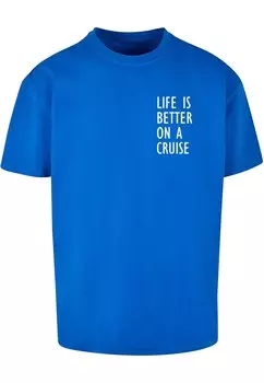 Футболка Merchcode LIFE IS BETTER, синий