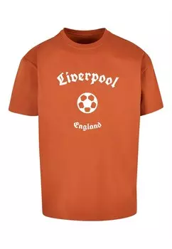 Футболка Merchcode LIVERPOOL X, цвет Lobster