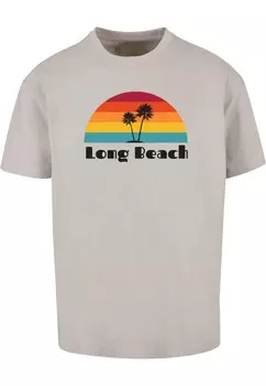 Футболка Merchcode LONG BEACH, серый