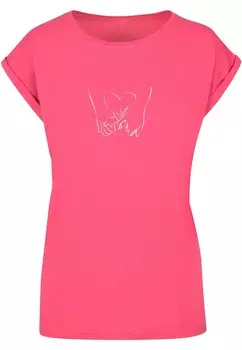 Футболка Merchcode LOVE 2, цвет Neon Pink