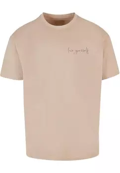 Футболка Merchcode Love Yourself, песок