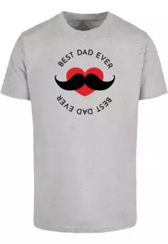 Футболка Merchcode " Merchcode Men's Fathers Day - Футболка Best Dad с круглым вырезом", серый