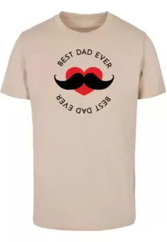 Футболка Merchcode " Merchcode Men's Fathers Day - Футболка Best Dad с круглым вырезом", цвет Sand