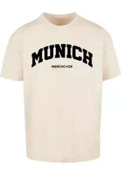 Футболка Merchcode " Merchcode Men's Munich Wording - Heavy Oversize Tee", цвет Sand
