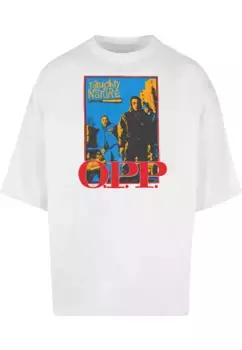 Футболка Merchcode " Merchcode Men's Naughty By Nature - OPP Vint Huge Tee", белый