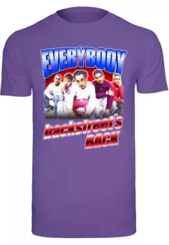 Футболка Merchcode " Merchcode Мужская футболка Backstreet Boys - Футболка для всех с круглым вырезом", цвет Ultraviolet