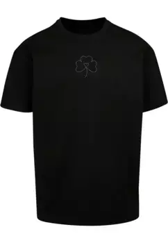 Футболка Merchcode " Merchcode Мужская весенняя футболка большого размера с цветком клевера", черный