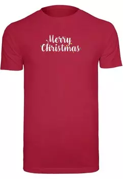 Футболка Merchcode MERRY CHRISTMAS LIGHTS, красный