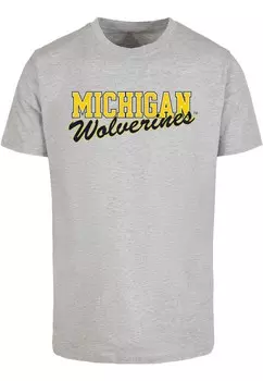 Футболка Merchcode MICHIGAN WOLVERINES, серый