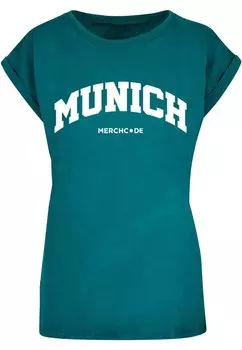 Футболка Merchcode MUNICH, цвет Petrol