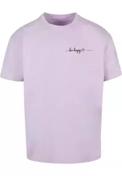 Футболка Merchcode "Мужская футболка Be Happy Heavy Oversize " Merchcode", цвет Lilac
