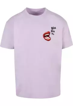 Футболка Merchcode "Мужская футболка Merchcode Bla Bla Bla Comic Heavy Oversized ", цвет Lilac
