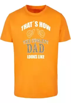Футболка Merchcode "Мужская футболка Merchcode Coolest Dad с круглым вырезом", цвет Paradiseorange