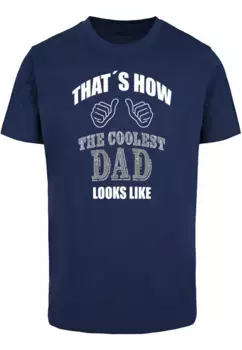 Футболка Merchcode "Мужская футболка Merchcode Coolest Dad с круглым вырезом", синий