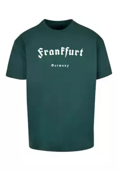 Футболка Merchcode "Мужская футболка Merchcode Frankfurt X Heavy Oversize-BY102", зеленый