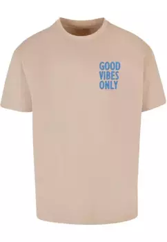 Футболка Merchcode "Мужская футболка Merchcode Good Vibes Only Heavy Oversized ", цвет Wet Sand