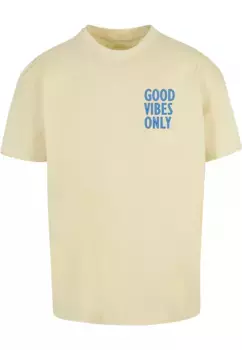 Футболка Merchcode "Мужская футболка Merchcode Good Vibes Only Heavy Oversized ", желтый