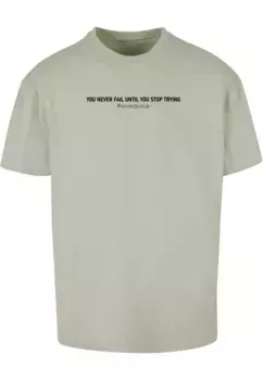 Футболка Merchcode "Мужская футболка Never Give Up Heavy Oversized", цвет Softsalvia