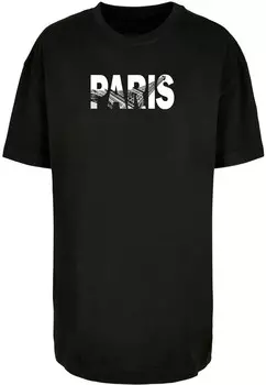 Футболка Merchcode PARIS EIFFEL TOWER, черный