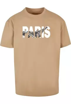 Футболка Merchcode PARIS EIFFEL TOWER, мокка