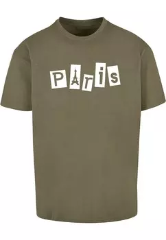 Футболка Merchcode PARIS X, оливковый