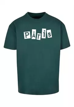 Футболка Merchcode PARIS X, темно-зеленый
