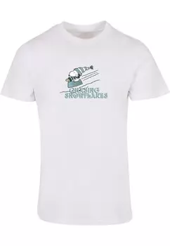 Футболка Merchcode PEANUTS CHASING SNOWFLAKES, белый