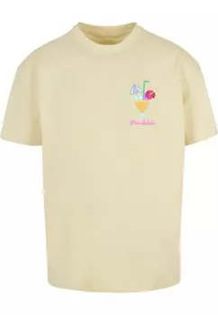 Футболка Merchcode PINA COLADA, светло-желтого