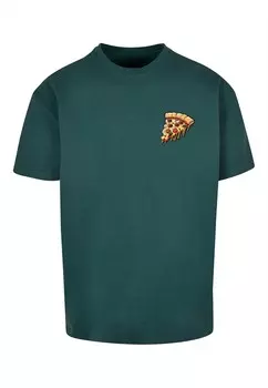 Футболка Merchcode PIZZA COMIC, темно-зеленый