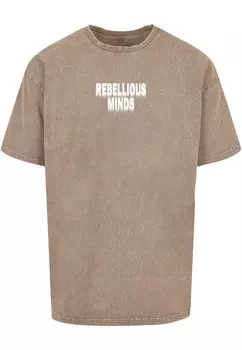 Футболка Merchcode REBELLIOUS MINDS, коричневый