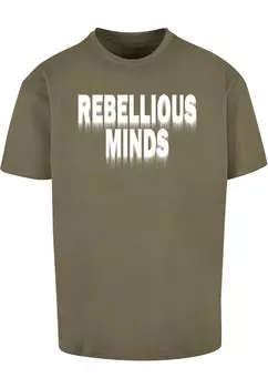 Футболка Merchcode REBELLIOUS MINDS, оливковый