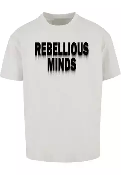 Футболка Merchcode REBELLIOUS MINDS, светло-серый