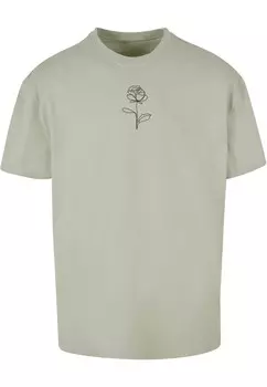 Футболка Merchcode ROSE, цвет Khaki/Olive