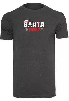 Футболка Merchcode SANTA SQUAD, темно-серый
